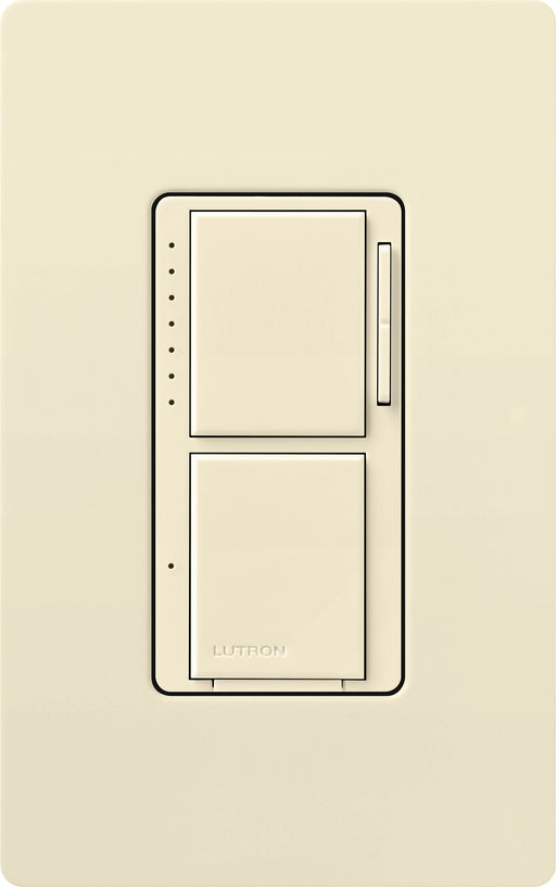 Lutron Maestro Dual LED+ Controls Dimmer And Switch Single Pole Almond-Box (MACL-L3S25-AL)