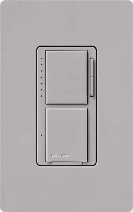 Lutron Maestro Dual LED+ Controls Dimmer And Switch Single Pole Gray-Box (MACL-L3S25-GR)