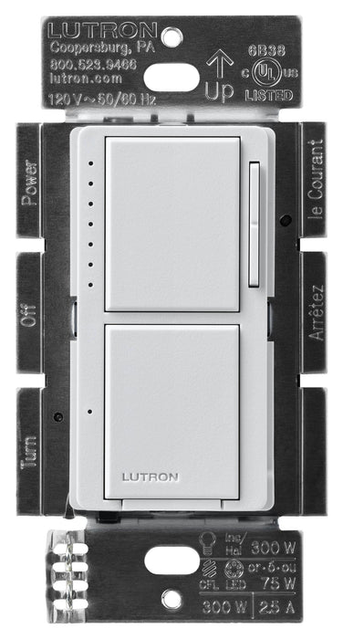 Lutron Maestro Dual LED+ Controls Dimmer And Switch Single Pole Palladium-Box (MACL-L3S25-PD)