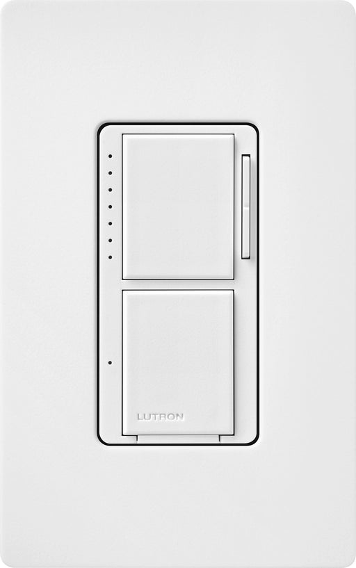 Lutron Maestro Dual LED+ Controls Dimmer And Switch Single Pole Snow White-Box (MACL-L3S25-SW)