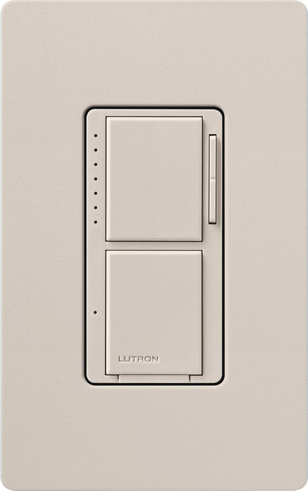Lutron Maestro Dual LED+ Controls Dimmer And Switch Single Pole Taupe-Box (MACL-L3S25-TP)