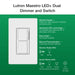 Lutron Maestro Dual LED+ Controls Dimmer And Switch Single Pole Biscuit-Box (MACL-L3S25-BI)