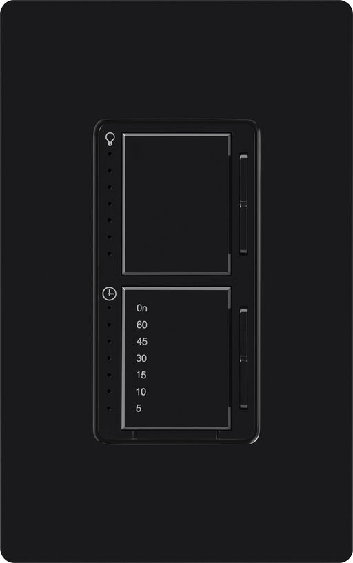 Lutron Maestro Dual LED+ Controls Dimmer And Timer Single Pole Black-Box (MACL-L3T251-BL)