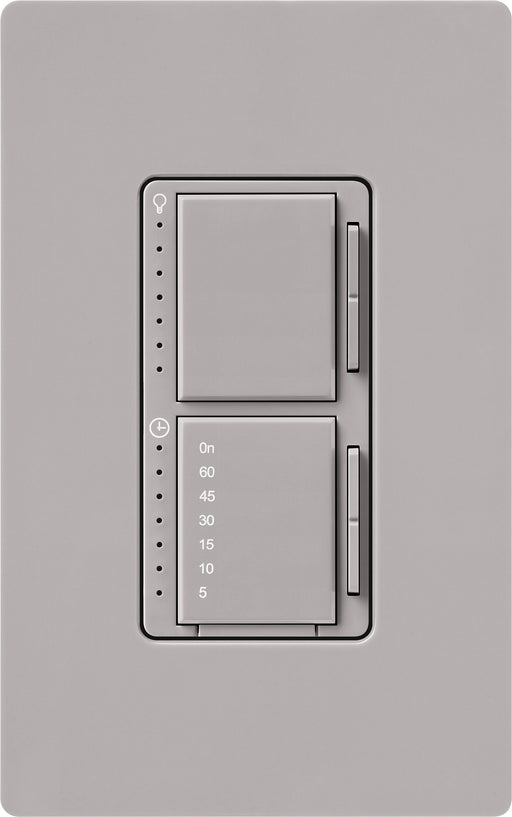 Lutron Maestro Dual LED+ Controls Dimmer And Timer Single Pole Gray-Box (MACL-L3T251-GR)