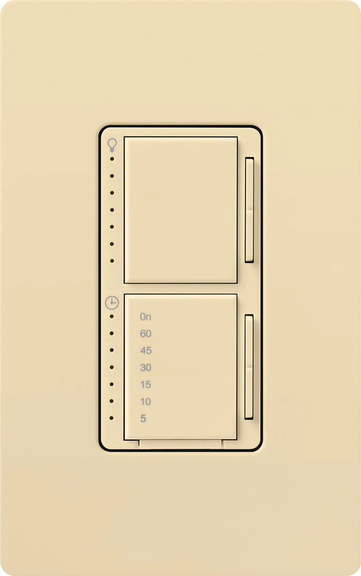 Lutron Maestro Dual LED+ Controls Dimmer And Timer Single Pole Ivory-Box (MACL-L3T251-IV)