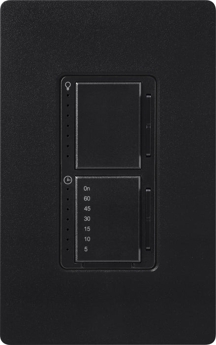 Lutron Maestro Dual LED+ Controls Dimmer And Timer Single Pole Midnight-Box (MACL-L3T251-MN)