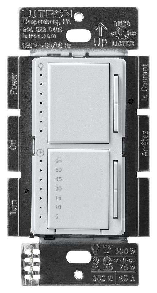 Lutron Maestro Dual LED+ Controls Dimmer And Timer Single Pole Palladium-Box (MACL-L3T251-PD)