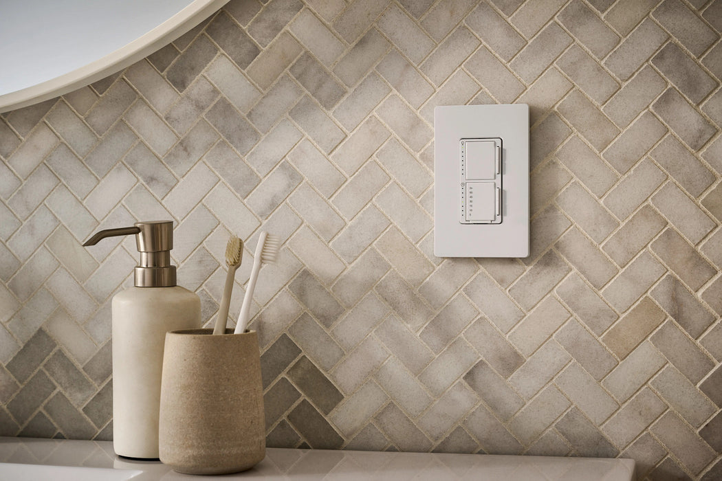 Lutron Maestro Dual LED+ Controls Dimmer And Timer Single Pole Light Almond-Box (MACL-L3T251-LA)