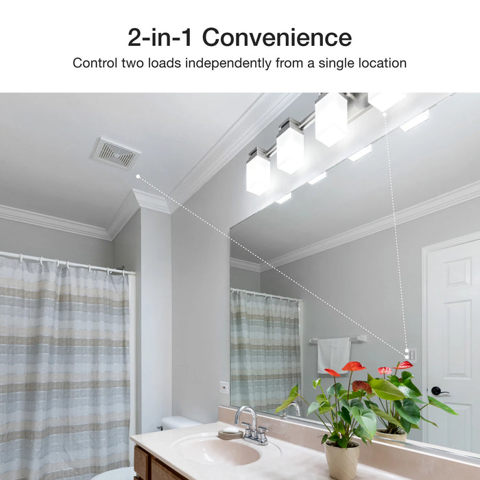 Lutron Maestro Dual LED+ Controls Dimmer And Timer Single Pole Palladium-Box (MACL-L3T251-PD)