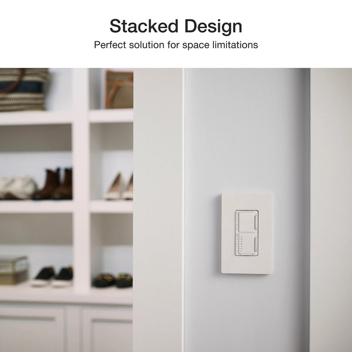 Lutron Maestro Dual LED+ Controls Dimmer And Timer Single Pole Black-Box (MACL-L3T251-BL)