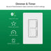 Lutron Maestro Dual LED+ Controls Dimmer And Timer Single Pole Ivory-Box (MACL-L3T251-IV)