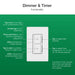 Lutron Maestro Dual LED+ Controls Dimmer And Timer Single Pole Snow White-Box (MACL-L3T251-SW)