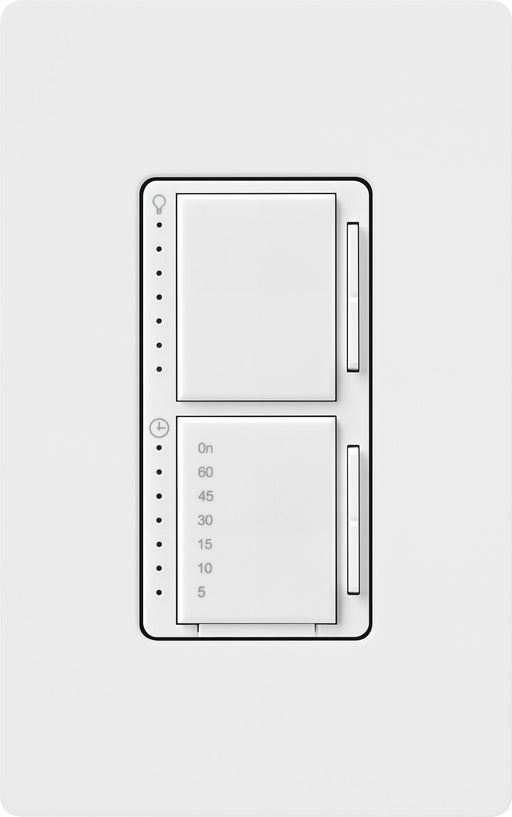 Lutron Maestro Dual LED+ Controls Dimmer And Timer Single Pole White-Box (MACL-L3T251-WH)