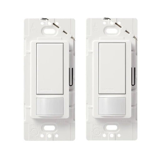 Lutron Maestro Occupancy/Vacancy Sensor Switch Single-Pole 120V White 2 Pack (MS-OPS2-WH-2)