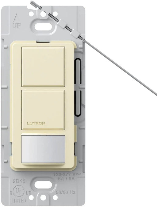 Lutron Maestro DV 6A Occupancy Sensor Single-Pole Dual Circuit Almond (MS-OPS6-DDV-AL)