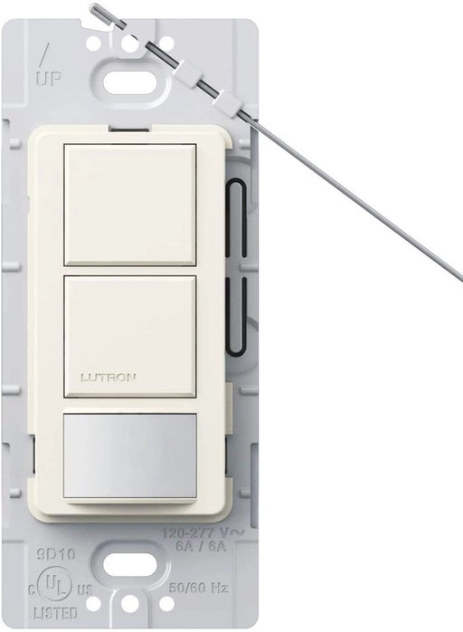 Lutron Maestro DV 6A Occupancy Sensor Single-Pole Dual Circuit Biscuit (MS-OPS6-DDV-BI)