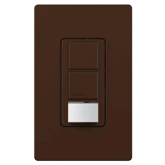 Lutron Maestro DV 6A Occupancy Sensor Single-Pole Dual Circuit Brown (MS-OPS6-DDV-BR)