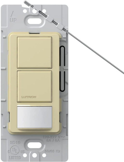 Lutron Maestro DV 6A Occupancy Sensor Single-Pole Dual Circuit Ivory (MS-OPS6-DDV-IV)