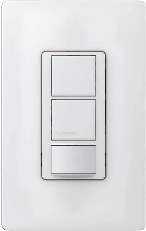 Lutron Maestro DV 6A Occupancy Sensor Single-Pole Dual Circuit Snow (MS-OPS6-DDV-SW)