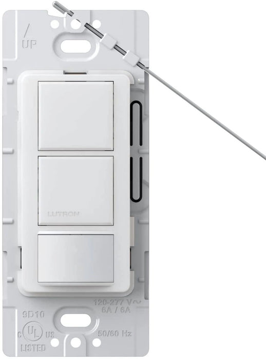 Lutron Maestro DV 6A Occupancy Sensor Single-Pole Dual Circuit Snow (MS-OPS6-DDV-SW)