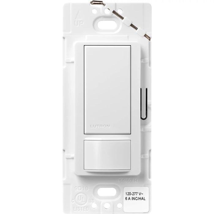 Lutron Maestro DV 6A Vacancy Sensor 3-Way White (MS-VPS6M2-DV-WH)