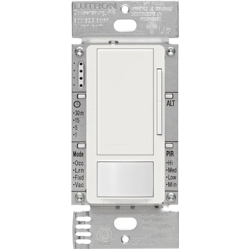 Lutron Maestro Dual Volt 8A 0-10V Occupancy Sensor Snow (MS-Z101-SW)
