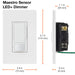 Lutron Maestro 150W LED Vacancy Sensor Multi-Location White Clamshell (MSCL-VP153MH-WH)