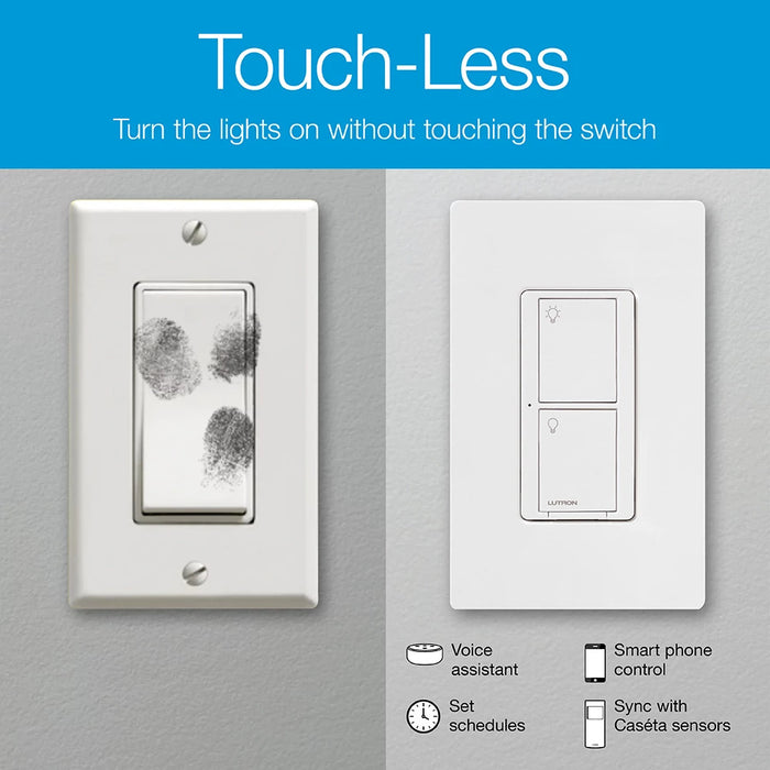 Lutron Caseta 2 Switch Starter Kit White (P-BDG-PKG2WS-WH)