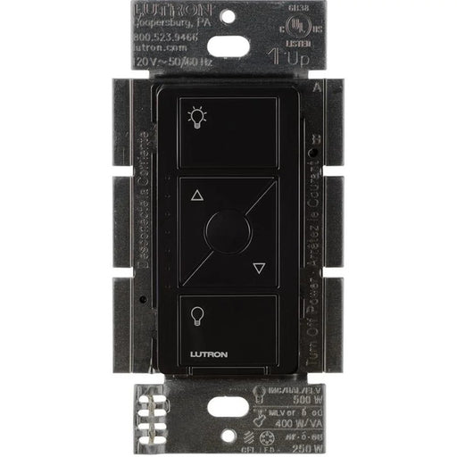 Lutron Caseta 500W Dimmer Electronic Low Voltage Multi Location With Neutral Black (PD-5NE-BL)