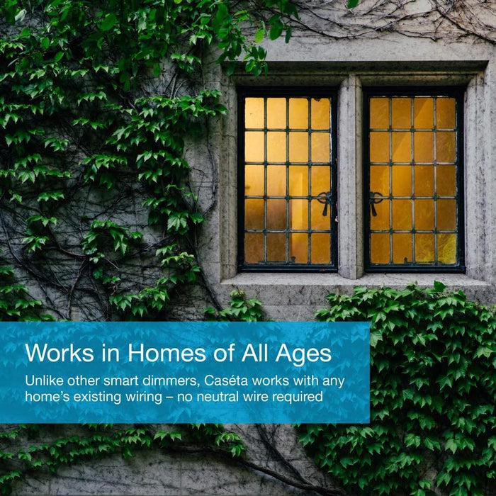 Lutron Caseta 150W LED Multi Location Dimmer Ivory (PD-6WCL-IV)