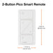 Lutron BAA Pico 434 2-Button With Raise/Lower Combination White Light (UPJ2-2BRL-WH-L01)