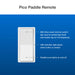Lutron Claro Smart Neutral Switch/Pico Paddle Remote/Wall Plate Bracket/Wall Plate White (DVRF-PKG1S-WH)