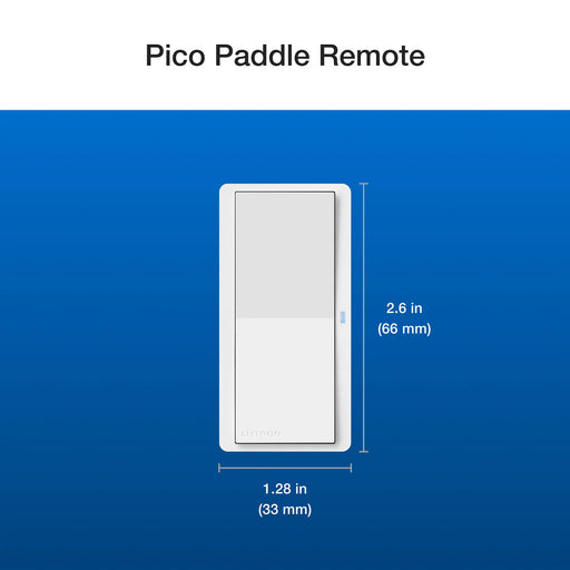 Lutron Pico Paddle Remote  Wireless On/Off Control For Lutron Smart Dimmers And Switches Gray (PJ2-P2B-GGR)