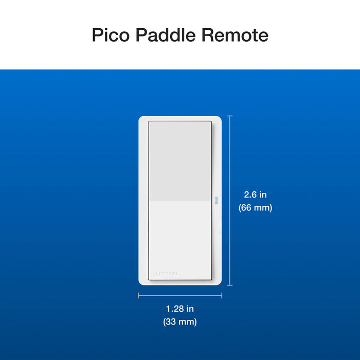 Lutron Pico Paddle Remote  Wireless On/Off Control For Lutron Smart Dimmers And Switches Gray (PJ2-P2B-GGR)