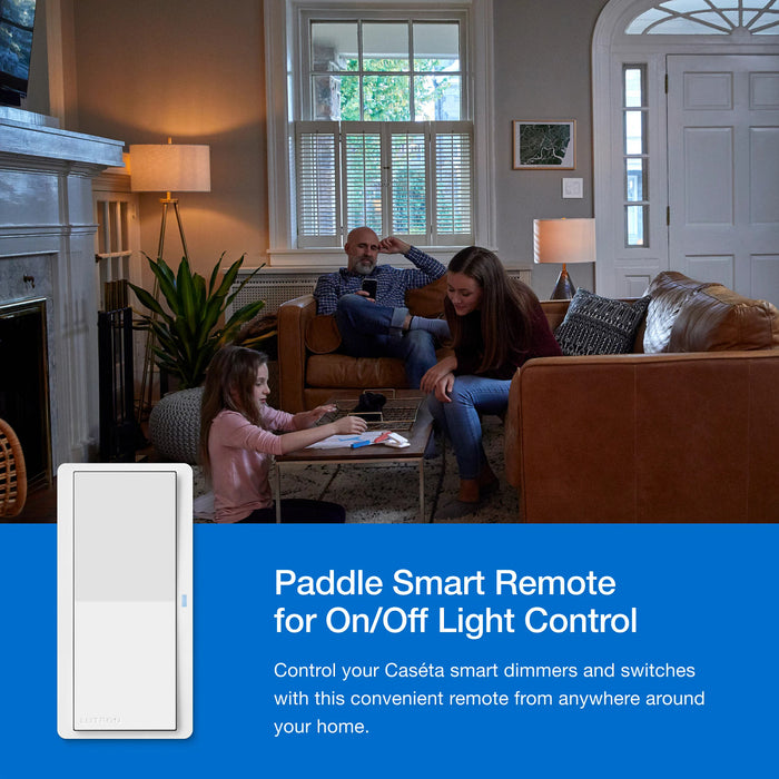 Lutron Pico Paddle Remote  Wireless On/Off Control For Lutron Smart Dimmers And Switches Gray (PJ2-P2B-GGR)