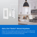Lutron Pico Paddle Remote  Wireless On/Off Control For Lutron Smart Dimmers And Switches Ivory (PJ2-P2B-GIV)