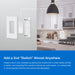 Lutron Pico Paddle Remote  Wireless On/Off Control For Lutron Smart Dimmers And Switches Light Almond (PJ2-P2B-GLA)