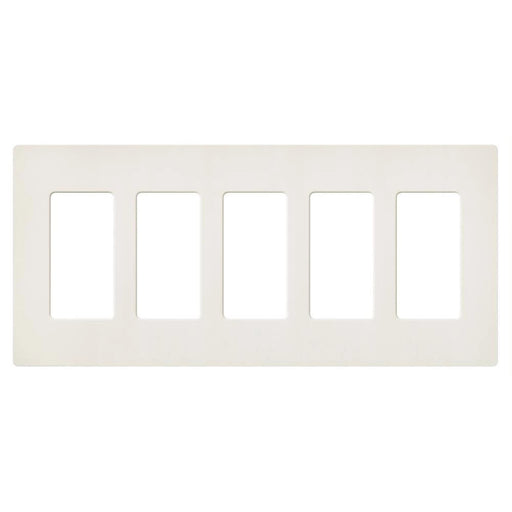 Lutron Satin Wall Plate 5-Gang Biscuit (SC-5-BI)