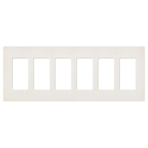 Lutron Satin Wall Plate 6-Gang Biscuit (SC-6-BI)