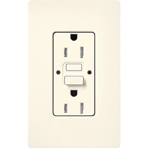 Lutron Satin 15A Receptacle Self-Testing GFCI Biscuit (SCR-15-GFST-BI)