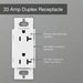 Lutron Claro Designer Tamper-Resistant Receptacle 20A 125V Satin Finish Pumice (SCR-20-PM)