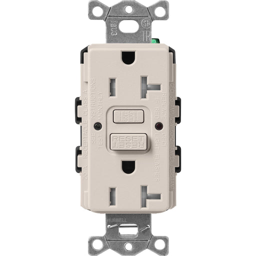 Lutron Satin 20A Receptacle Self-Testing GFCI Taupe (SCR-20-GFST-TP)