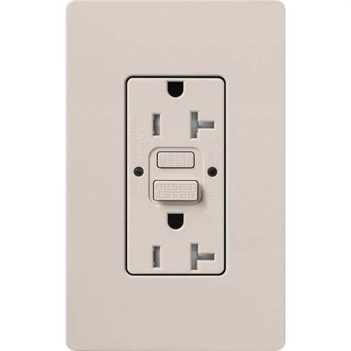 Lutron Satin 20A Receptacle Self-Testing GFCI Taupe (SCR-20-GFST-TP)