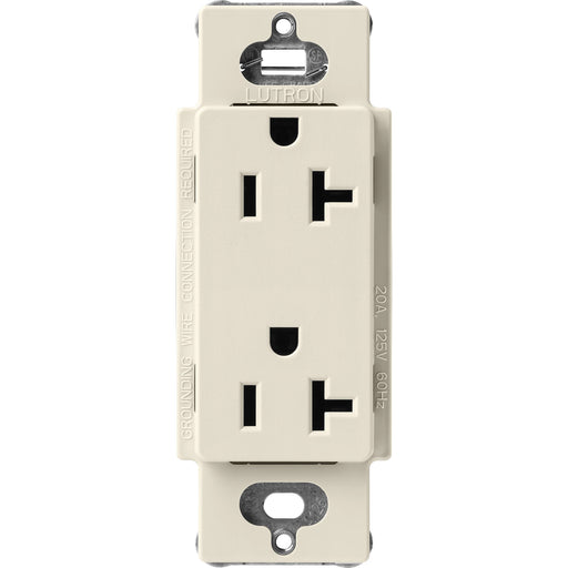 Lutron Claro Designer Tamper-Resistant Receptacle 20A 125V Satin Finish Pumice (SCR-20-PM)