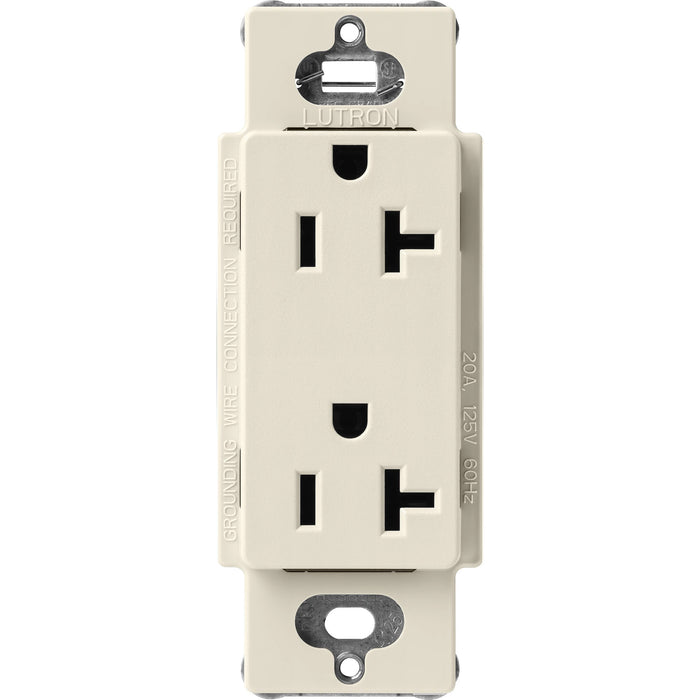 Lutron Claro Designer Tamper-Resistant Receptacle 20A 125V Satin Finish Pumice (SCR-20-PM)