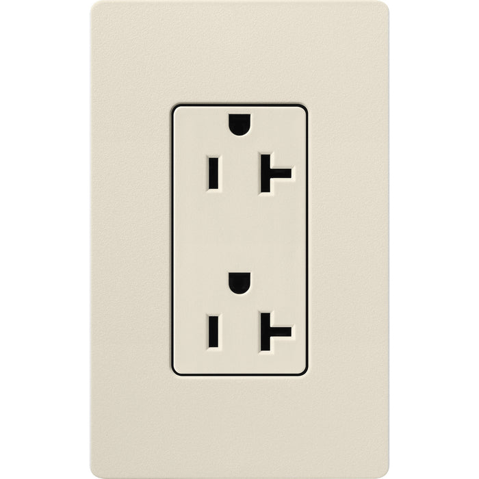 Lutron Claro Designer Tamper-Resistant Receptacle 20A 125V Satin Finish Pumice (SCR-20-PM)
