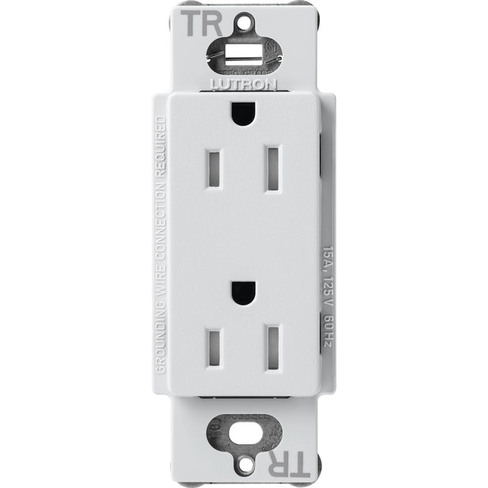 Lutron Claro Designer Tamper-Resistant Receptacle 15A 125V Satin Finish Mist (SCRS-15-TR-MI)