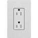 Lutron Claro Designer Tamper-Resistant Receptacle 15A 125V Satin Finish Mist (SCRS-15-TR-MI)
