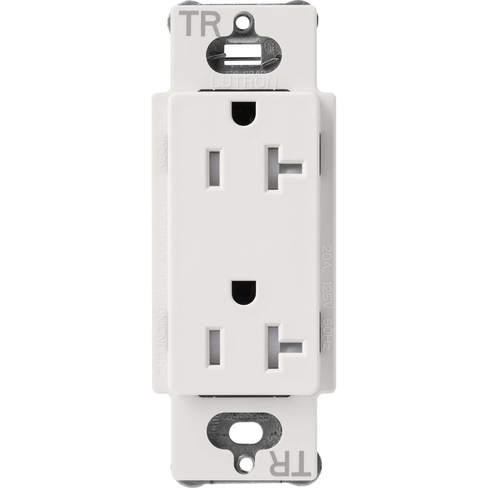 Lutron Claro Designer Tamper-Resistant Receptacle 20A 125V Satin Finish Lunar Gray (SCRS-20-TR-LG)