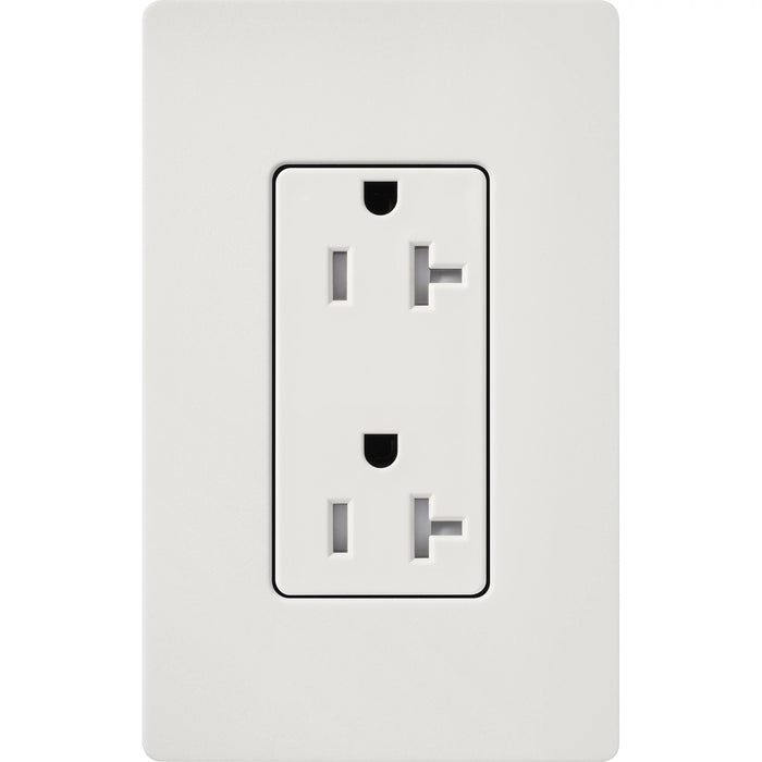 Lutron Claro Designer Tamper-Resistant Receptacle 20A 125V Satin Finish Lunar Gray (SCRS-20-TR-LG)